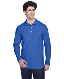 8532 UltraClub® Adult Long-Sleeve Classic Pique C in Royal