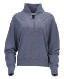 Boxercraft BW5205 Women's Dream Fleece 1/4 Zip Pul in Navy heather