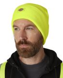 Dickies Workwear WH201 Unisex Acrylic Cuffed Beani in Hi vis yellow