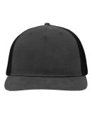 Sportsman SP1550 Modern Five-Panel Trucker Fit Cap in Charcoal/ black