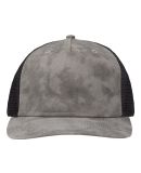 Sportsman SP1550 Modern Five-Panel Trucker Fit Cap in Old wash grey/ black