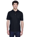8535 UltraClub® Men's Classic Pique Cotton Polo in Black