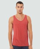 Bella + Canvas 3484 Unisex Triblend Tank in Red triblend