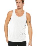 Bella + Canvas 3484 Unisex Triblend Tank in Wht flck triblnd