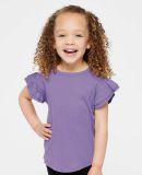 Rabbit Skins 3339 Toddler Flutter Sleeve T-Shirt in Lavender