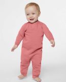 Rabbit Skins 4447 Infant Fleece One-Piece Bodysuit in Mauvelous