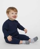 Rabbit Skins 4447 Infant Fleece One-Piece Bodysuit in Navy