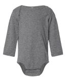 Rabbit Skins 4421 Infant Long Sleeve Jersey Bodysu in Granite heather