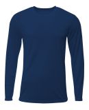 A4 Apparel NB3425 Youth Long Sleeve Sprint T-Shirt in Navy