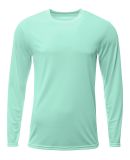 A4 Apparel NB3425 Youth Long Sleeve Sprint T-Shirt in Pastel mint