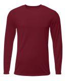 A4 Apparel NB3425 Youth Long Sleeve Sprint T-Shirt in Maroon