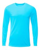 A4 Apparel NB3425 Youth Long Sleeve Sprint T-Shirt in Electric blue