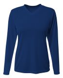 A4 Apparel NW3425 Ladies' Long-Sleeve Sprint V-Nec in Navy