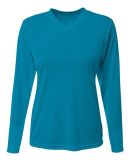 A4 Apparel NW3425 Ladies' Long-Sleeve Sprint V-Nec in Electric blue