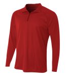 A4 Apparel NB4268 Youth Quarter-Zip in Scarlet