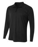 A4 Apparel NB4268 Youth Quarter-Zip in Black