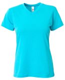 A4 Apparel NW3013 Ladies' Softek V-Neck T-Shirt in Electric blue