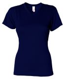 A4 Apparel NW3013 Ladies' Softek V-Neck T-Shirt in Navy