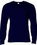 A4 Apparel NB3029 Youth Long Sleeve Softek T-Shirt in Navy