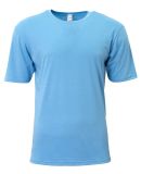 A4 Apparel N3013 Adult Softek T-Shirt in Light blue