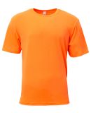 A4 Apparel N3013 Adult Softek T-Shirt in Safety orange