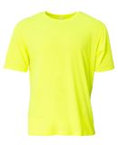 A4 Apparel N3013 Adult Softek T-Shirt in Safety yellow