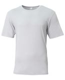 A4 Apparel N3013 Adult Softek T-Shirt in Silver