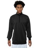 A4 Apparel N4282 Adult Sprint Fleece Quarter-Zip in Black