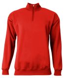 A4 Apparel NB4282 Youth Sprint Quarter Zip in Scarlet