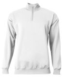 A4 Apparel NB4282 Youth Sprint Quarter Zip in White