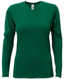 A4 Apparel NW3029 Ladies' Long-Sleeve Softek V-Nec in Forest