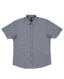 Burnside Clothing 9217 Stretch Woven Shirt in Steel