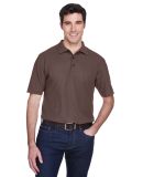 8540 UltraClub® Men's Whisper Pique Blend Polo   in Chocolate