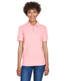 8541 UltraClub® Ladies' Whisper Pique Blend Polo in Pink