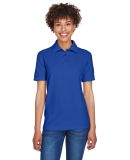 8541 UltraClub® Ladies' Whisper Pique Blend Polo in Royal