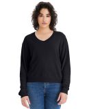 Alternative Apparel 5065BP Ladies' Slouchy Sweatsh in Black