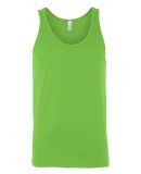 Bella + Canvas 3480 Unisex Jersey Tank in Neon green