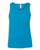 Bella + Canvas 3480Y Youth Jersey Tank in Neon blue