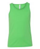 Bella + Canvas 3480Y Youth Jersey Tank in Neon green
