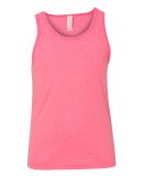 Bella + Canvas 3480Y Youth Jersey Tank in Neon pink