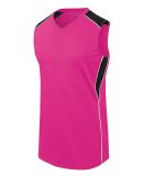 Augusta Sportswear 312163 Girls' Dynamite Jersey in Raspberry/ black/ white