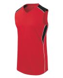 Augusta Sportswear 312163 Girls' Dynamite Jersey in Scarlet/ black/ white