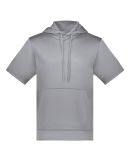 Augusta Sportswear 6871 Fleece Short Sleeve Hooded in Athletic grey