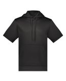 Augusta Sportswear 6871 Fleece Short Sleeve Hooded in Black