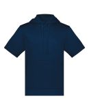 Augusta Sportswear 6871 Fleece Short Sleeve Hooded in Navy