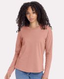 Next Level Apparel 3911 Ladies' Relaxed Long Sleev in Desert pink