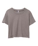 Alternative Apparel 5114 Ladies' Headliner Cropped in Smoke grey