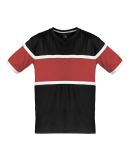 Badger Sportswear 4980 United T-Shirt in Black/ red/ white