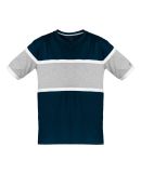 Badger Sportswear 4980 United T-Shirt in Navy/ oxford/ white