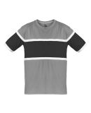 Badger Sportswear 4980 United T-Shirt in Oxford/ black/ white